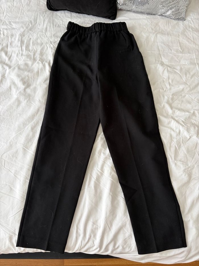 Pantalon carotte noir Mango - photo numéro 2