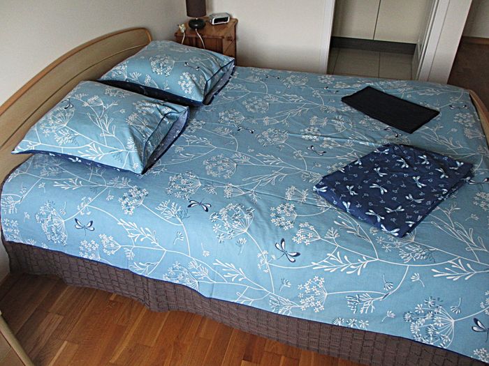 Parure de lit motifs végétal et libellule Françoise Saget - Housse de couette 200 x 200 - photo numéro 4