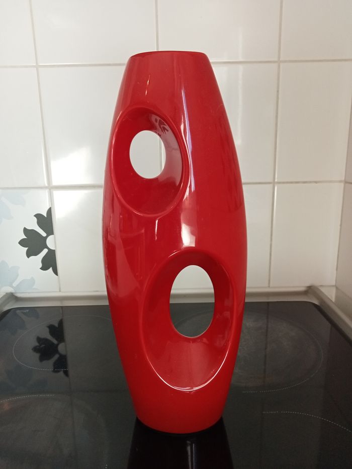 Vase céramique rouge - photo numéro 3