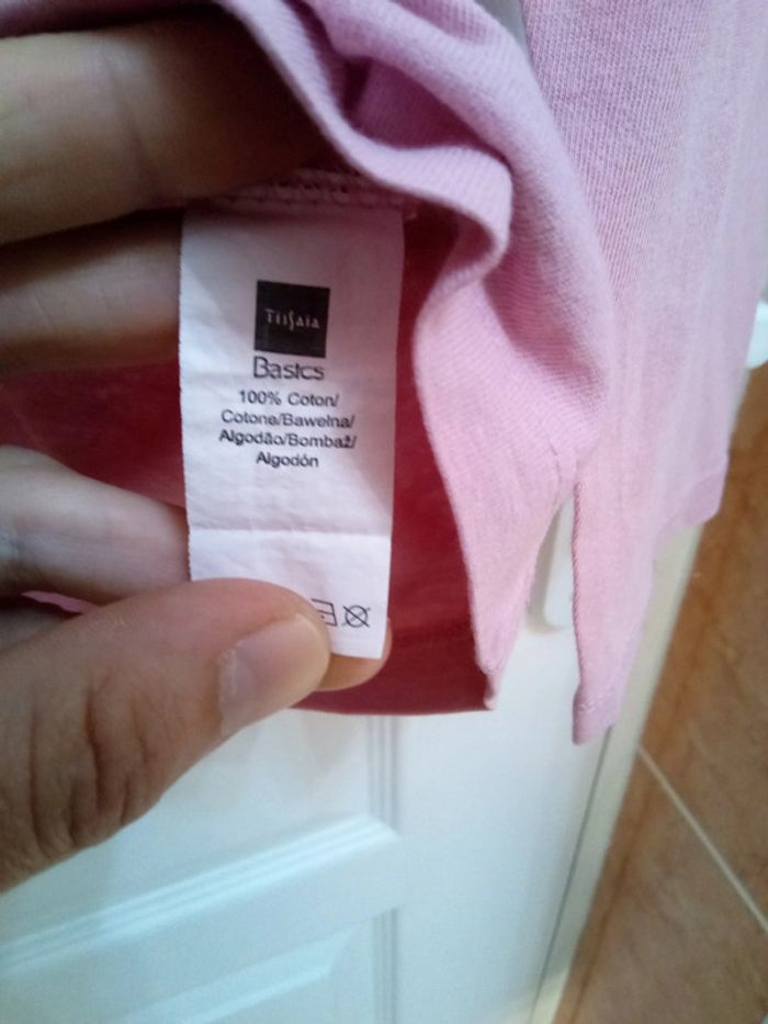 Tee-shirt manches longues rose T.14 ans - Tissaia - photo numéro 12