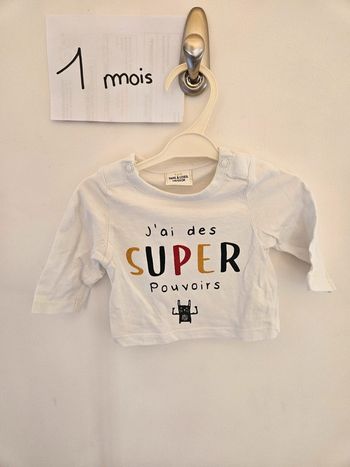 Tee-shirt 1 mois