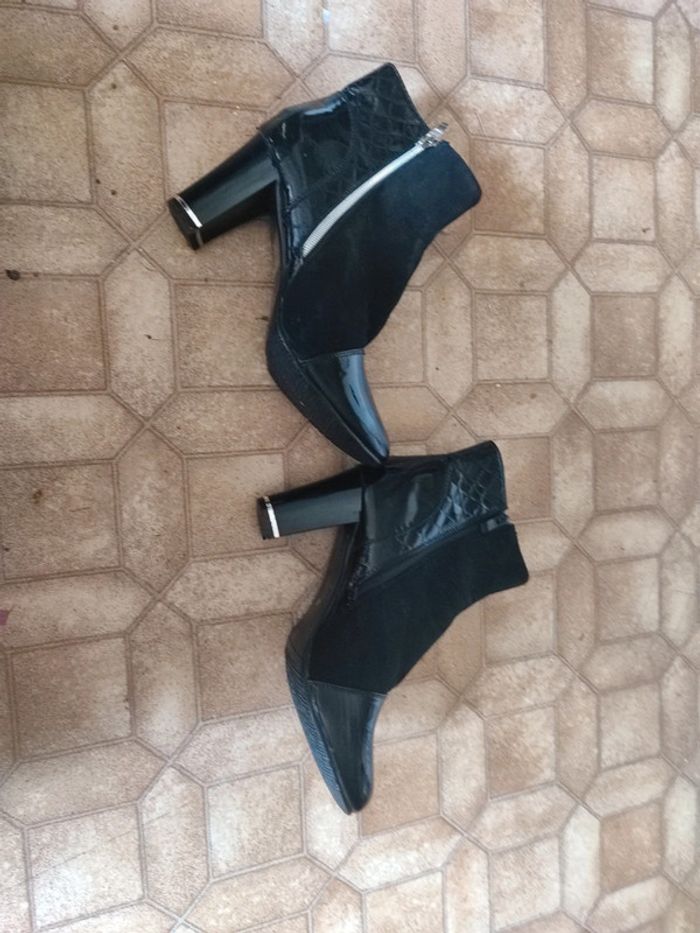 Bottines top or noire 40