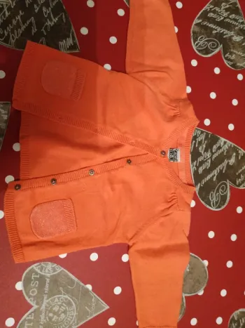 Gilet orange TAO 3 mois