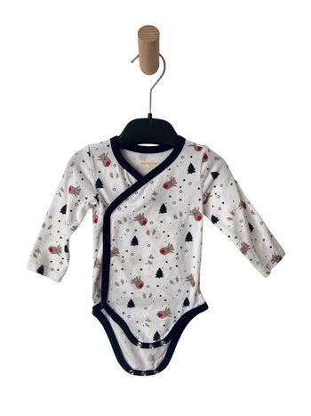 Body croisé à manches longues, motifs Noël - Orchestra 3 mois