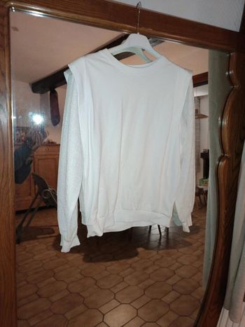 Sweat broderie anglaise