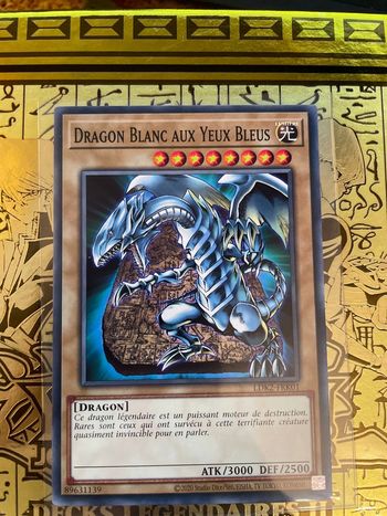 Carte Yu-Gi-Oh! : Dragon blanc aux yeux bleus - LDK2-FRK01