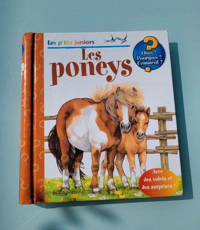 Livre animé à volets Les P'tits Juniors : 🐴 Les Poneys 🧲 35 - photo numéro 2
