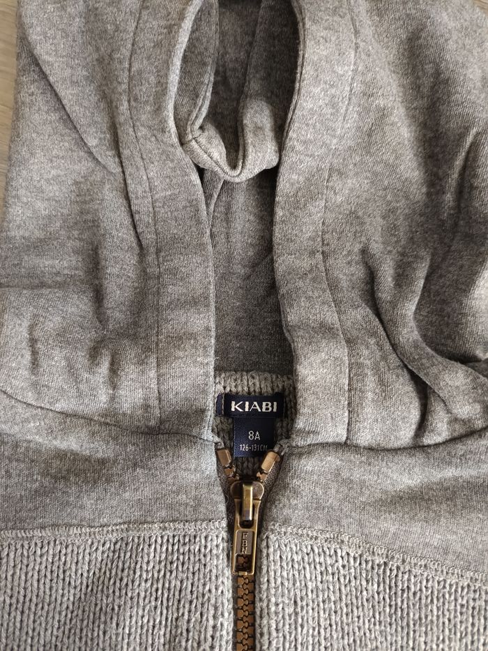 Gilet zippé à capuche 8 ans garçon - photo numéro 2