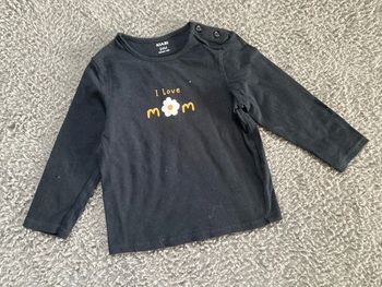 Teeshirt ML noir 24 mois