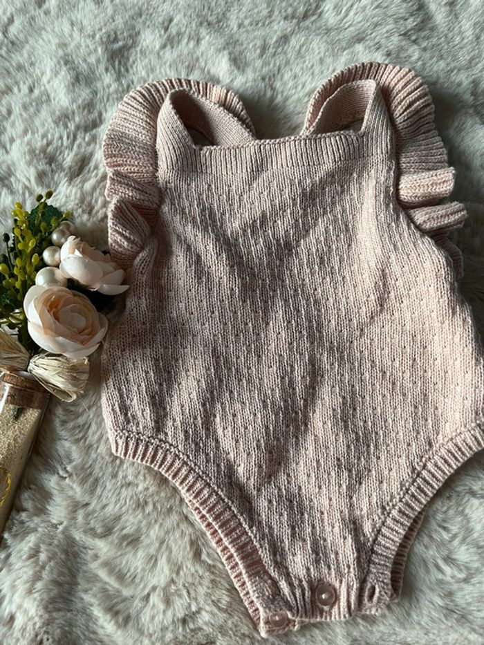 Barboteuse rose 1mois