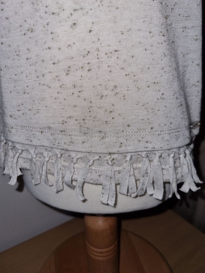 T-shirt court IKKS beige chiné 5 ans - photo numéro 4