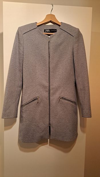Manteau long bleu marine