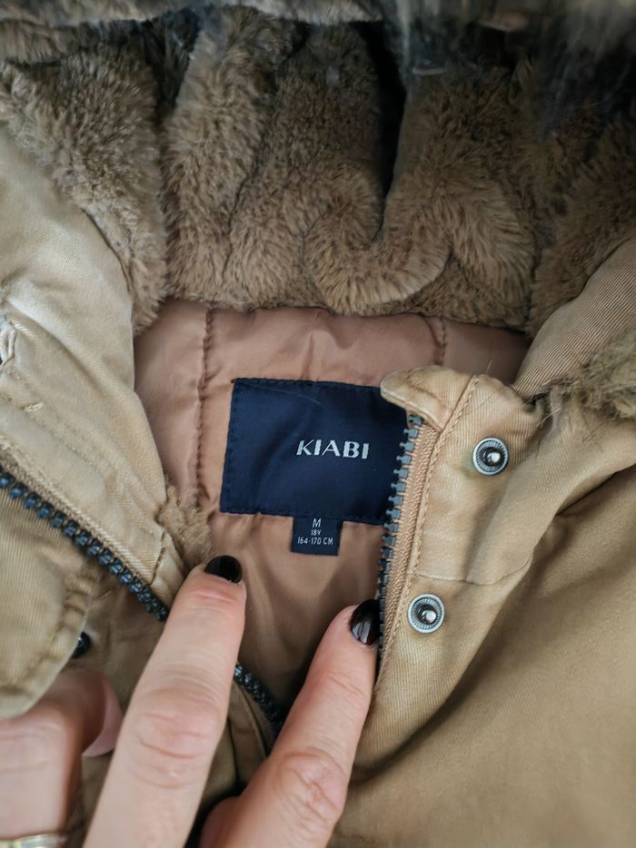 Veste camel avec fourrure - photo numéro 2