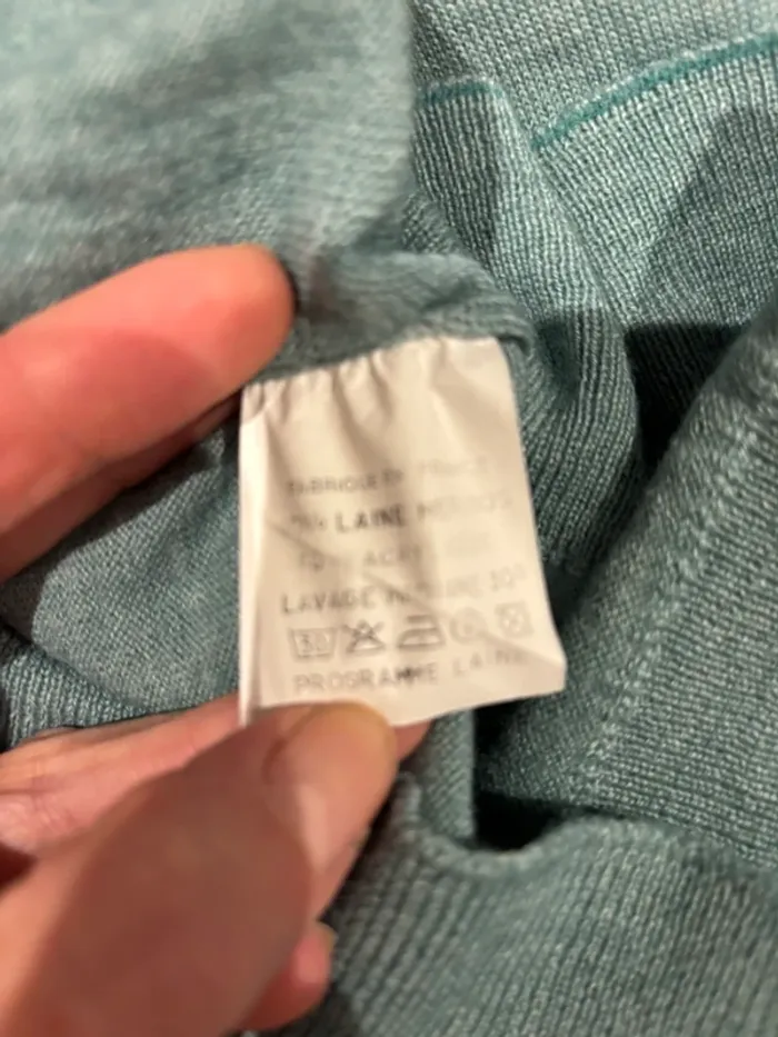 Pull vert sans manches de marque Chair Man taille 38-M très bon état - photo numéro 4