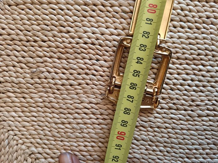 Vintage | Ceinture métal doré articulé | t. 80 - photo numéro 8
