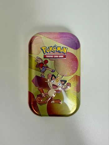 Mini tin 151 Pokémon illustration miaous scellé
