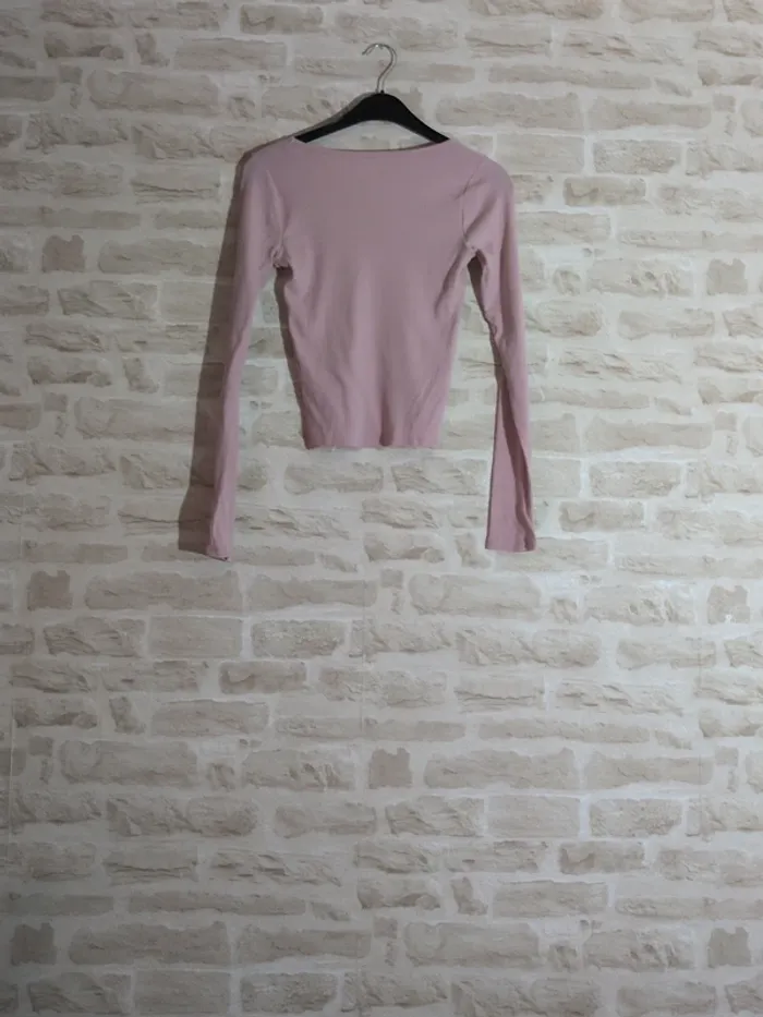 Top manches longues Hollister – Taille S – Rose pâle - photo numéro 2