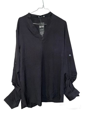 Blouse fluide noir petit XL voir L