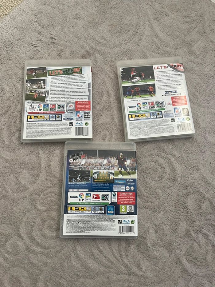 Jeux PS3 FIFA 09, 10 et 14 – Très bon état avec jaquettes - photo numéro 3
