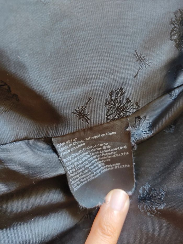 Manteau noir femme laine XL 42 Maison Scotch Bon état - photo numéro 7