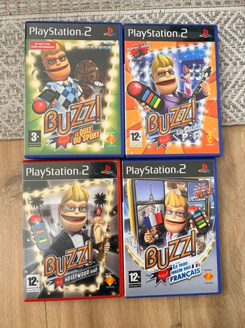 Jeux ps2 buzz lot 