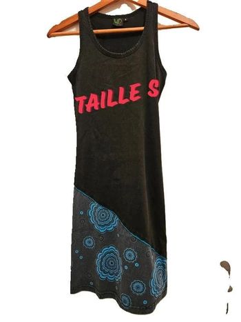 Robe Floral Bleu et Noir - 36/S