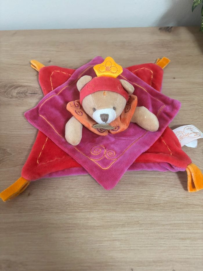 Doudou plat princesse indidous rose doudou et compagnie - photo numéro 2