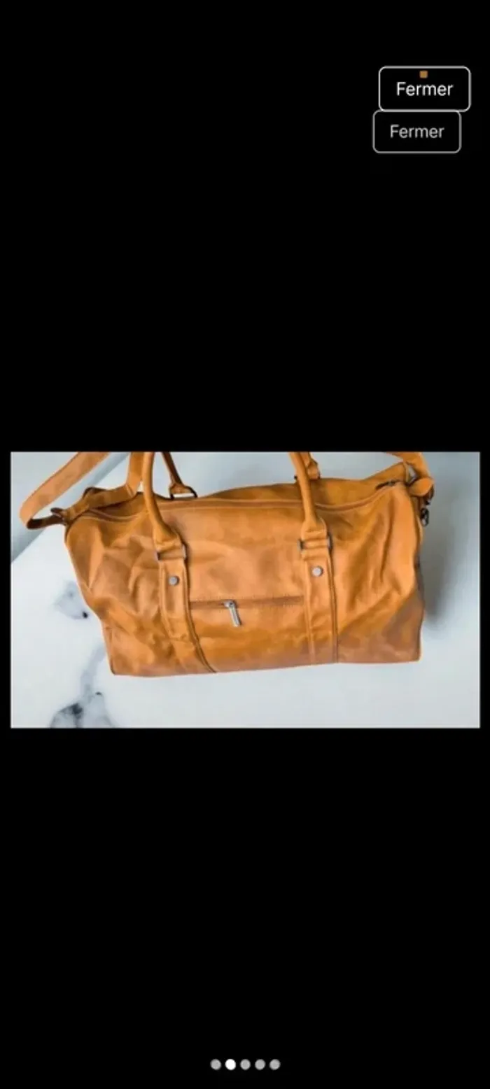 Sac moutarde neuf - photo numéro 2