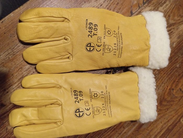 Gants cuir anti froid - photo numéro 2