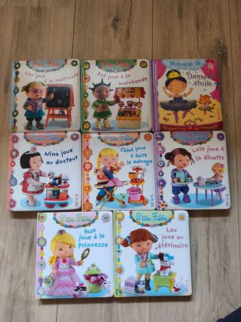Lot de 8 livres "P'tites Filles" et "Mon rêve de..."