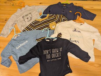 Lot de 6 hauts 6 mois