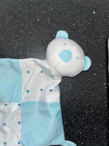 Doudou, koala, bleu blanc, étoile, mes petits cailloux