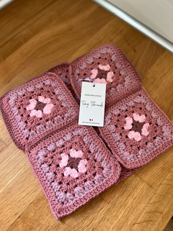 Gilet sans manches “Brume de Rose”