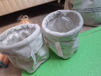 2 paniers velour assortis intérieur Imperméable