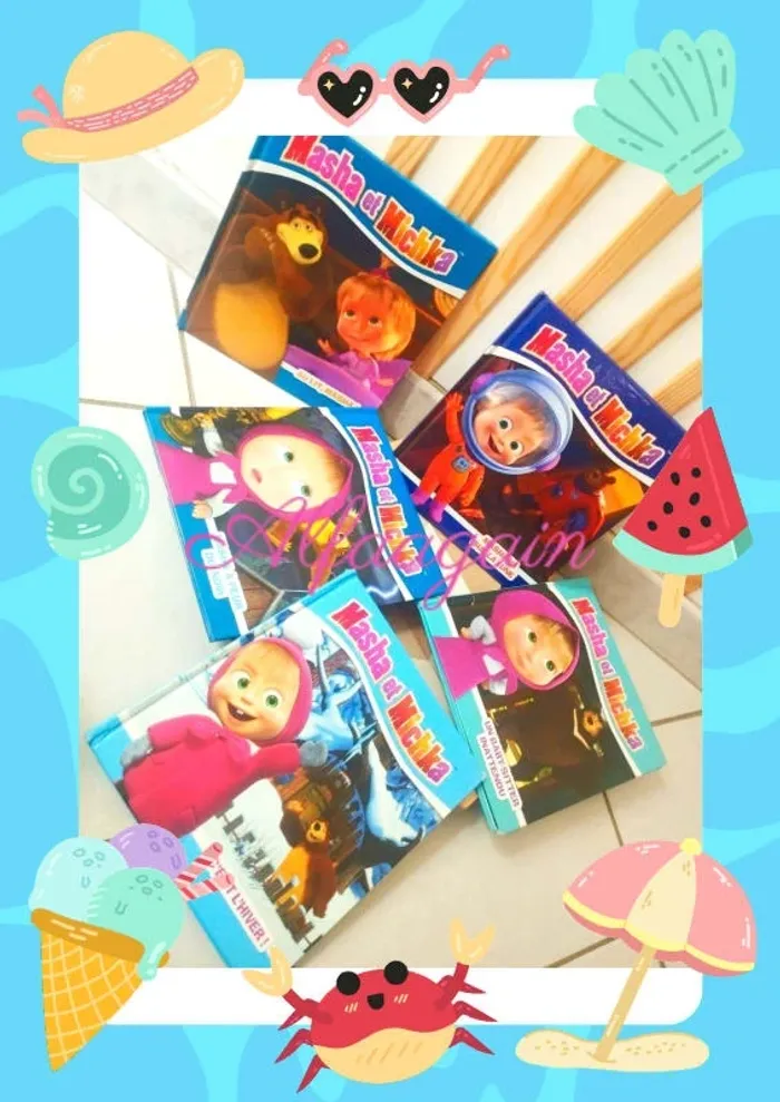 Lot livres Masha Mishka (3)