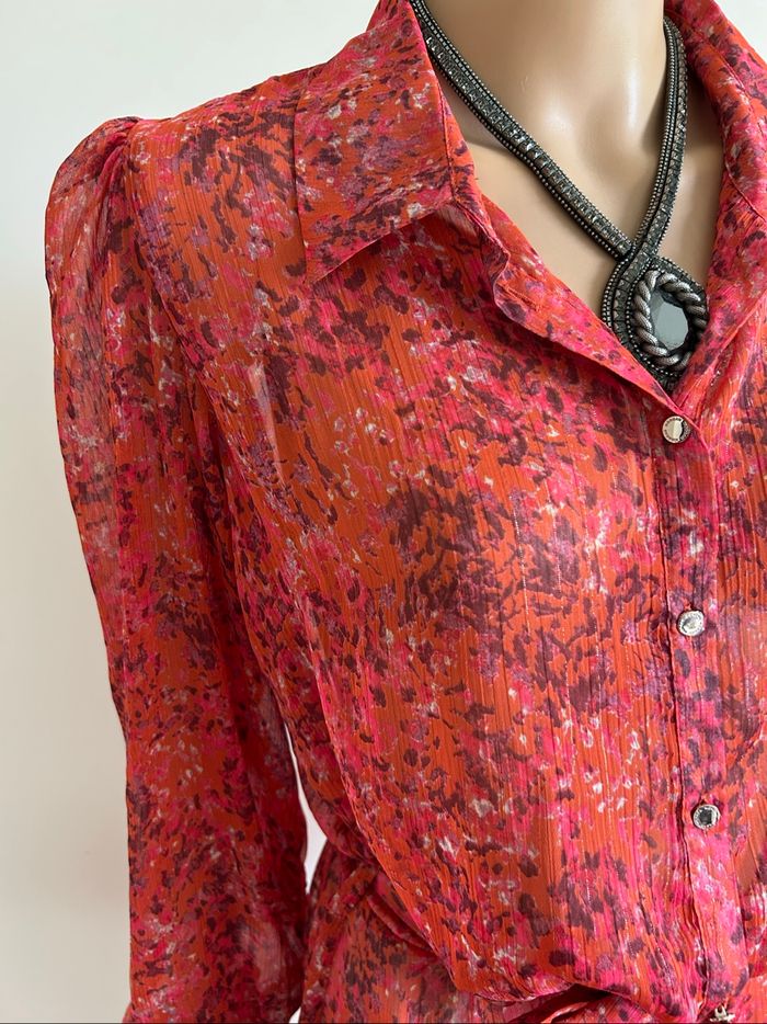Robe imprimée neuve à manches longues Morgan taille 42 - photo numéro 4