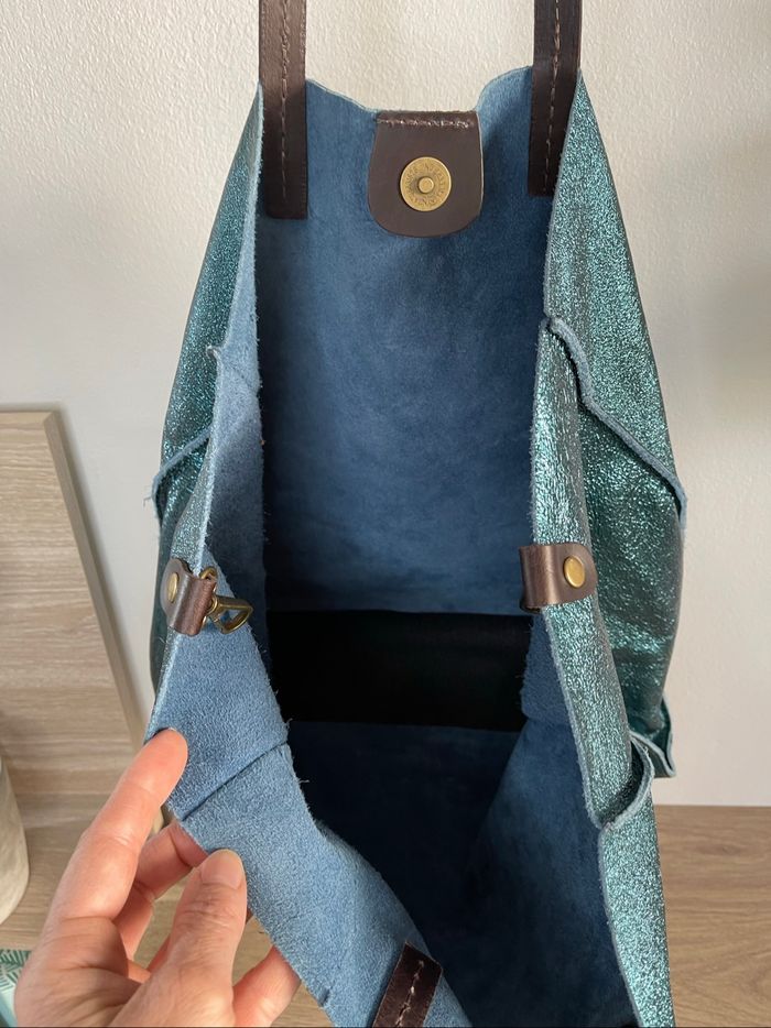 Sac à main en cuir italien multi fonctions - photo numéro 4