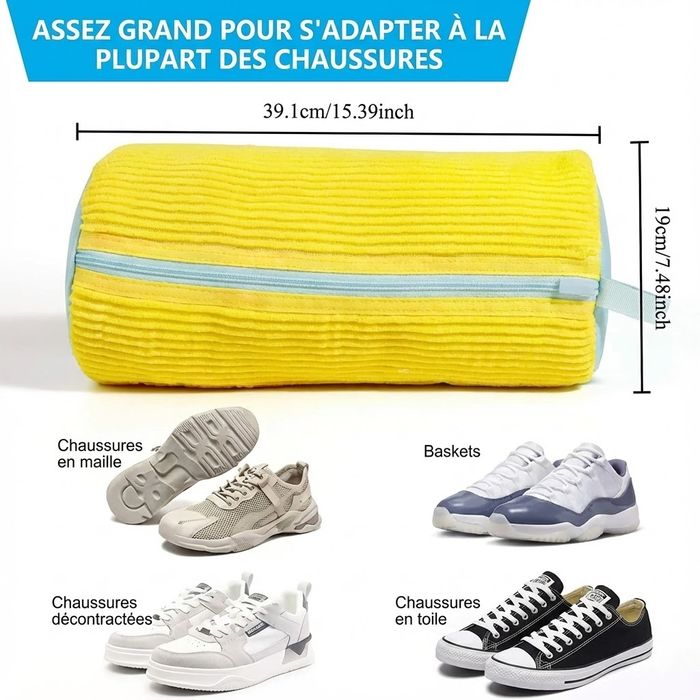 Sac de Lavage Machine Renforcé 👟 (Pour Baskets Sales) - photo numéro 5