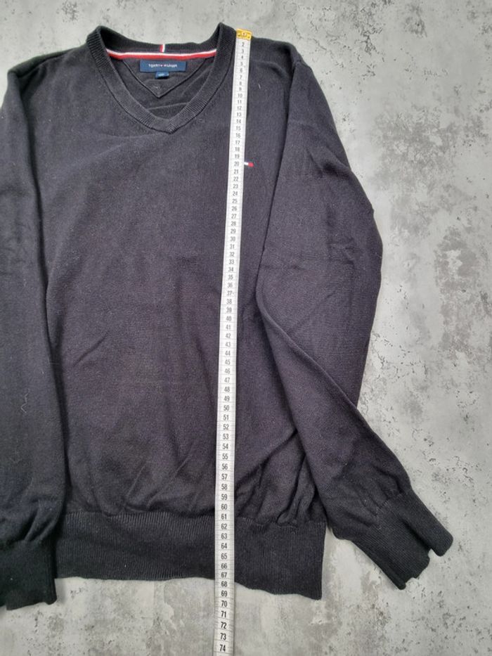 Pull col V Tommy Hilfiger noir Taille S - photo numéro 8