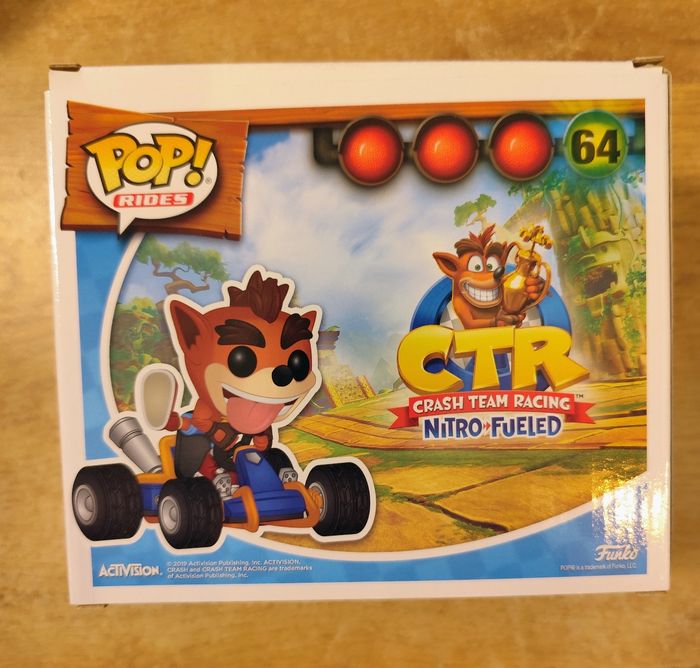 Figurine Funko Pop Rides Crash Bandicoot 64 en TBE - photo numéro 3