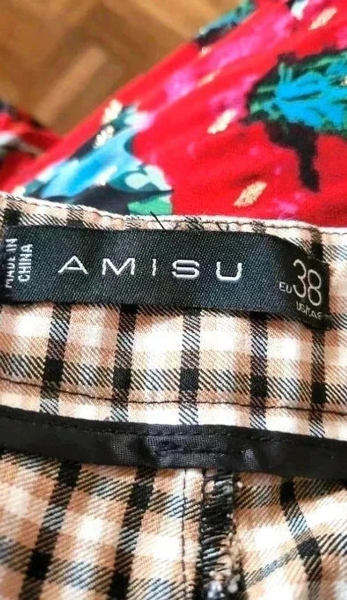Magnifique pantalon à carreaux Amisu Taille 38 - photo numéro 6