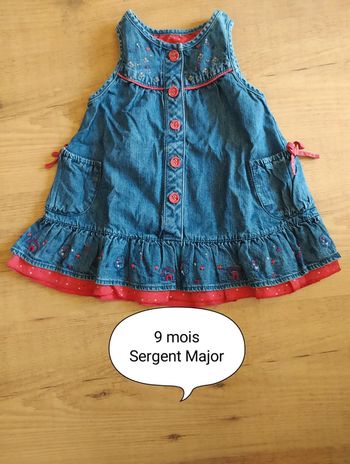 Robe en jeans 9 mois sergent major