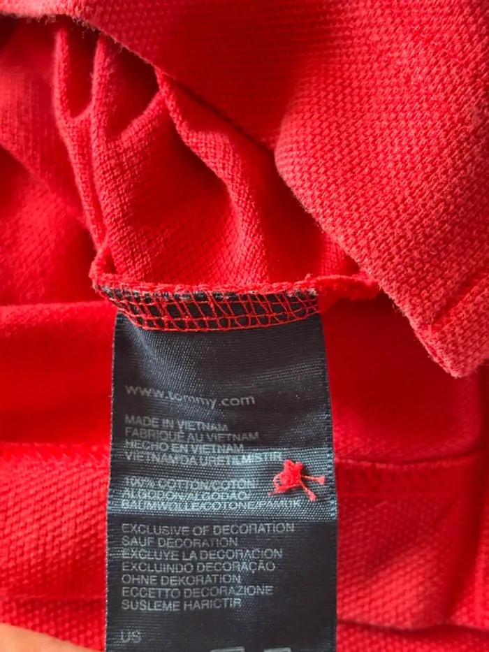 Polo Tommy H rouge - photo numéro 4