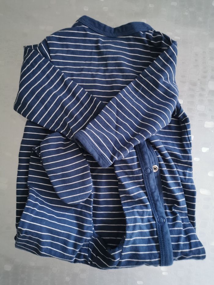 Pyjama bébé bleu marine - photo numéro 4