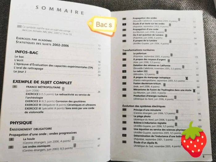 Livre révision annales bac physique chimie - photo numéro 3