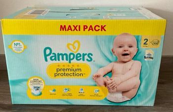 1 carton Pampers premium protection t2