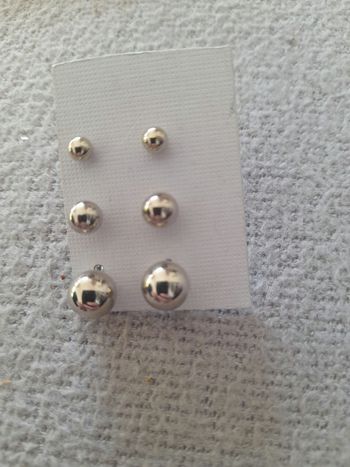 Lot de 3 paire de boucle
