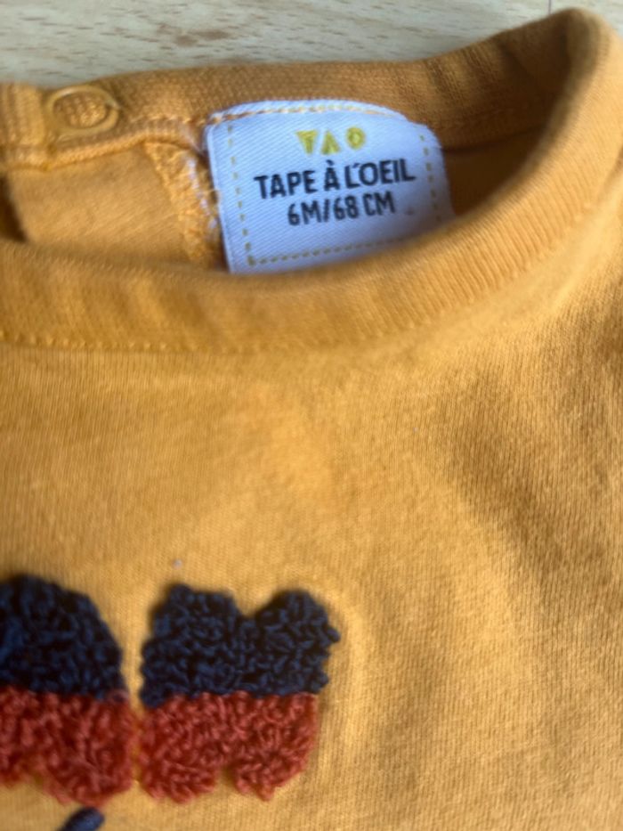 T-shirt moutarde TAO 6 mois - photo numéro 3