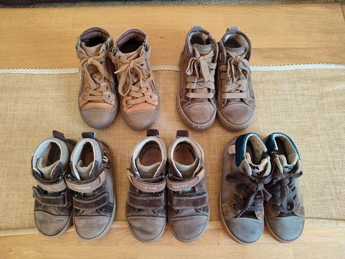 Bottines en cuir zippées et à lacets Geox en 27 (EU) - photo numéro 9