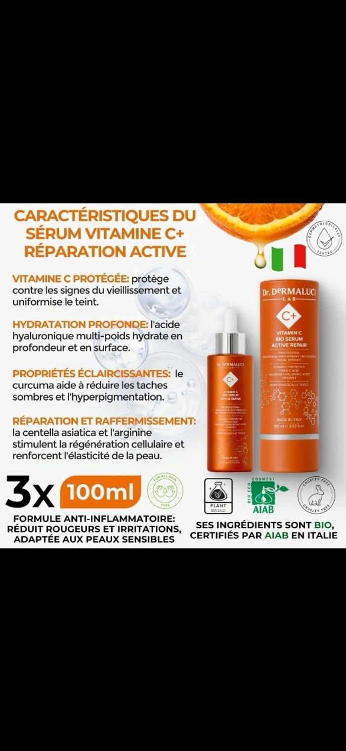 SÉRUM VISAGE VITAMINE C ACIDE HYALURONIQUE - photo numéro 6